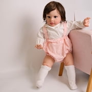 iCradle Lifelike Reborn Baby Dolls Girl - 26 inch Realistic Toddler Princess Girl Blue Eyes Real Life Standing Bebe Toy Xmas Gift