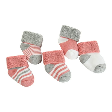 

Compression Socks Baby Fashion Cartoon Cotton Terry Kids 5 Pairs Set Sock