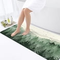thumbnail image 3 of Green Forest Mountain Bathroom Rug, Green Misty Forest Tree Non Slip Soft Bath Mat, Nature Scenery Landscape Bath Rugs for Bathroom Living Room Bedroom Kitchen Indoor for Home Decor,17X48IN, 3 of 4