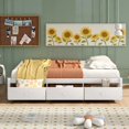 thumbnail image 2 of Tcbosik Twin Size Modern Storage Bed with 3 Drawers for Bedroom Living Room, White, 2 of 9