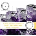 thumbnail image 6 of Purple Black Geometric Blackout Curtains for Bedroom/Living Room, Thermal Insulated Kitchen Curtains, Modern Abstract Crystals Artwork Grommet Darkening Window Treatment Drapes 42"x84"x2, 6 of 8