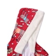 thumbnail image 3 of Pyjama Femme Imprimé de Noël Combinaison à Capuche en Flanelle avec Fermeture Éclair, 3 of 5