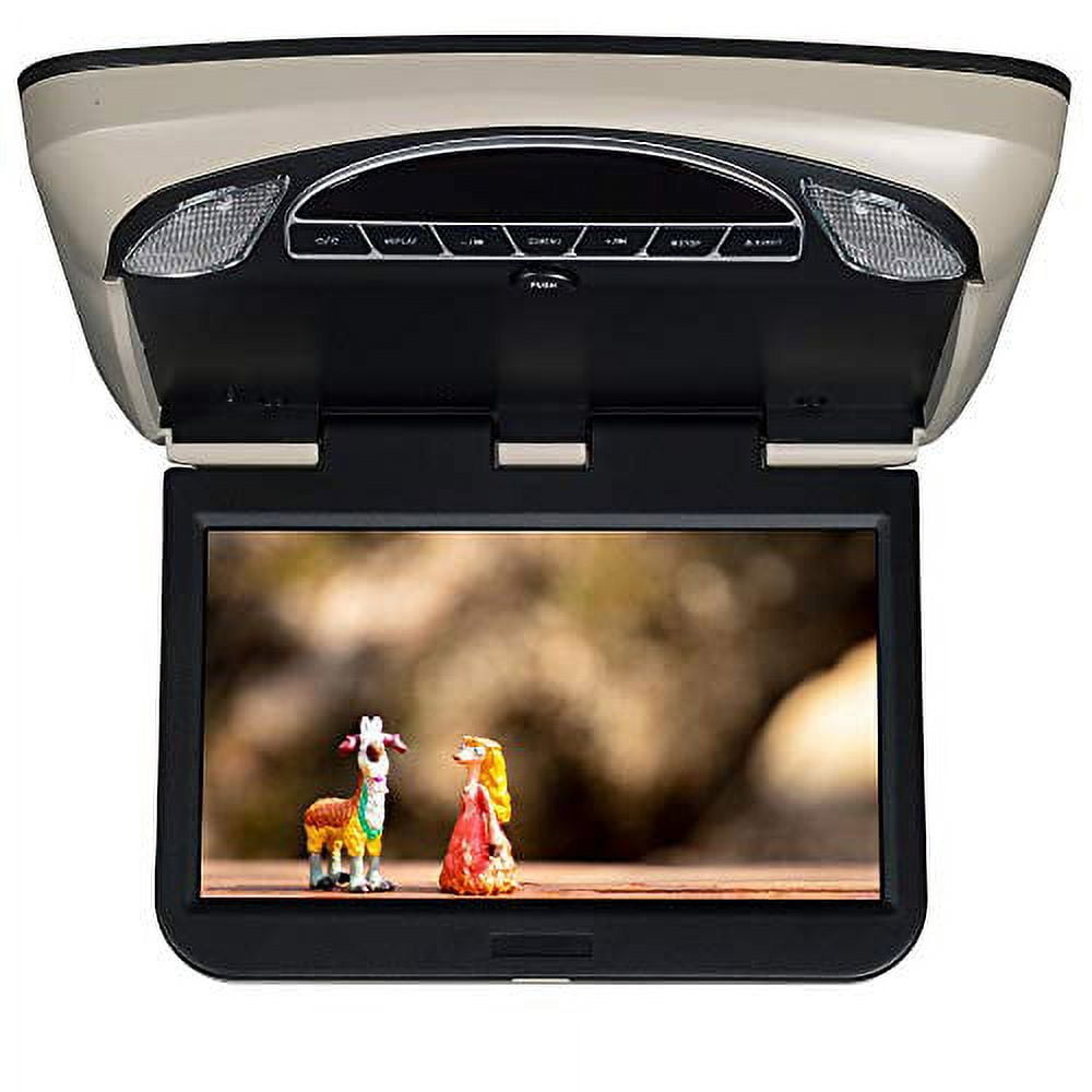 Audiovox Multifunctional Car Video Monitors with Remote, ABS Black
