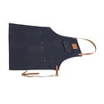 thumbnail image 1 of Delantal Con Pechera Vaquera, Correa De Cuero Para Uniforme De Trabajo De Cocinero, 1 of 7