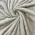 thumbnail image 4 of Serafina Home Soft Faux Fur Shaggy Beige Throw Blanket, Warm Thick Fleece Fuzzy Shag Throws, Luxury Furry Plush Fluffy Decorative Cozy Blankets for Couch Sofa Bed Chair&nbsp;, 4 of 4