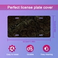 thumbnail image 3 of Smoaffly Topographic Gold Contour License Plate Decorative Car Front, Metal Car Plate, License Plate, Vanity Tag, Aluminum Novelty License Plate for Men/Women/Boy/Girls Car 6×12 Inch, 3 of 5