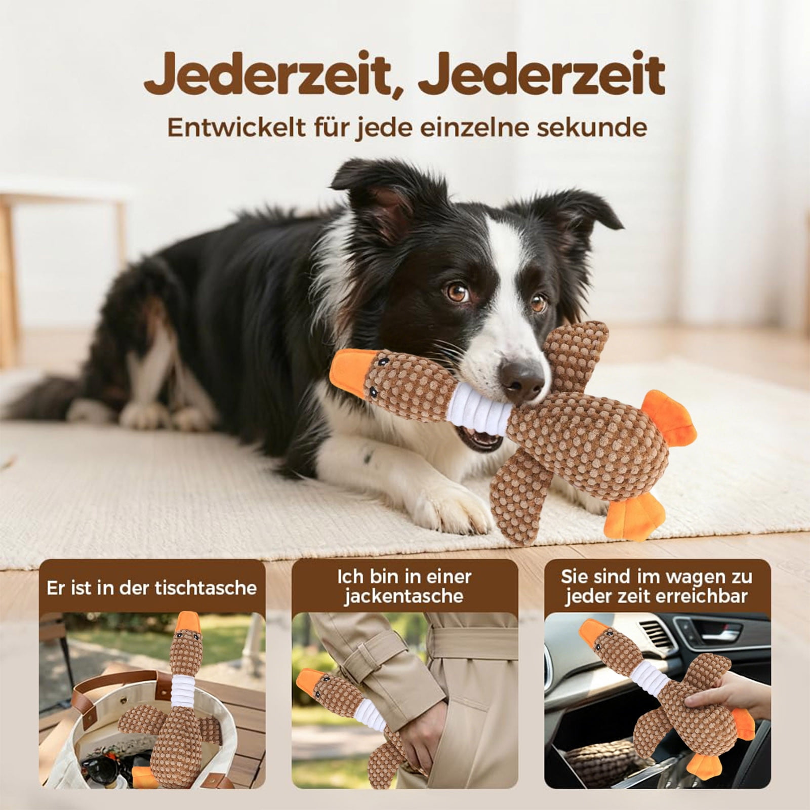 3 Set of Indestructible Dog Toy Cuddly Toy Dog Toy For Dogs Puppy Toy Dog Toy Cuddly Toy With Squeaker
