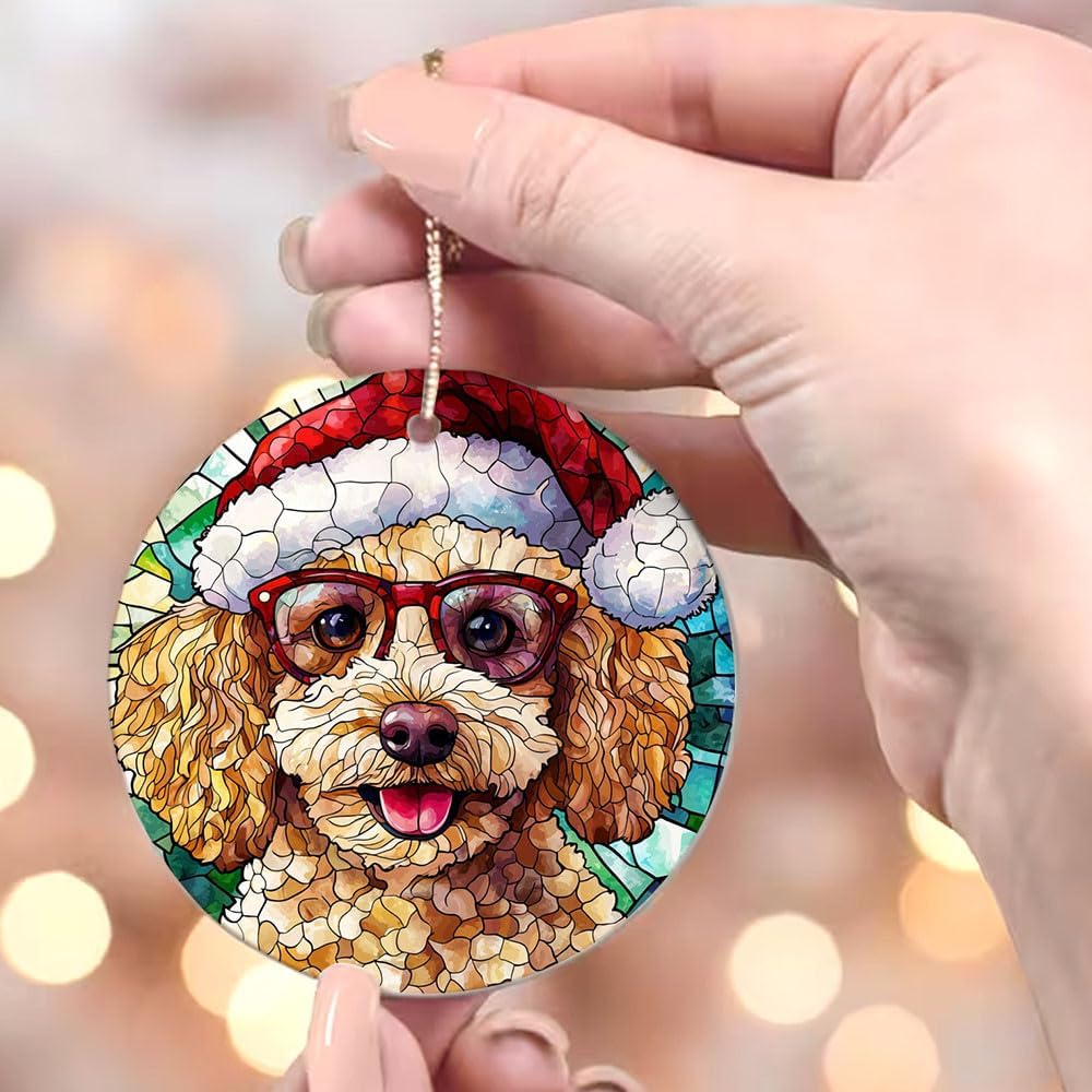Poodle Tree Ornaments, Poodle for Christmas 2025, Poodle Christmas Keepsake, Poodle Christmas Hanging Décor 9DEYOD