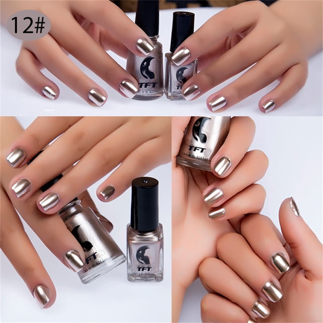 Heliisoer Vernis à Ongles Miroir en Acier Inoxydable TFT 17 Couleurs 6ML