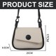 thumbnail image 2 of Bolso de hombro de cuero artificial para uso diario, de nueva tendencia, de moda, sencillo, para uso informal, color blanco, 2 of 5