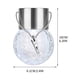 thumbnail image 2 of Lámpara colgante de bola de cristal solar para exteriores, luz LED de ratán con forma de bola de grietas, luz decorativa para jardín, luz de patio, lámpara decorativa para jardín, 2 of 2