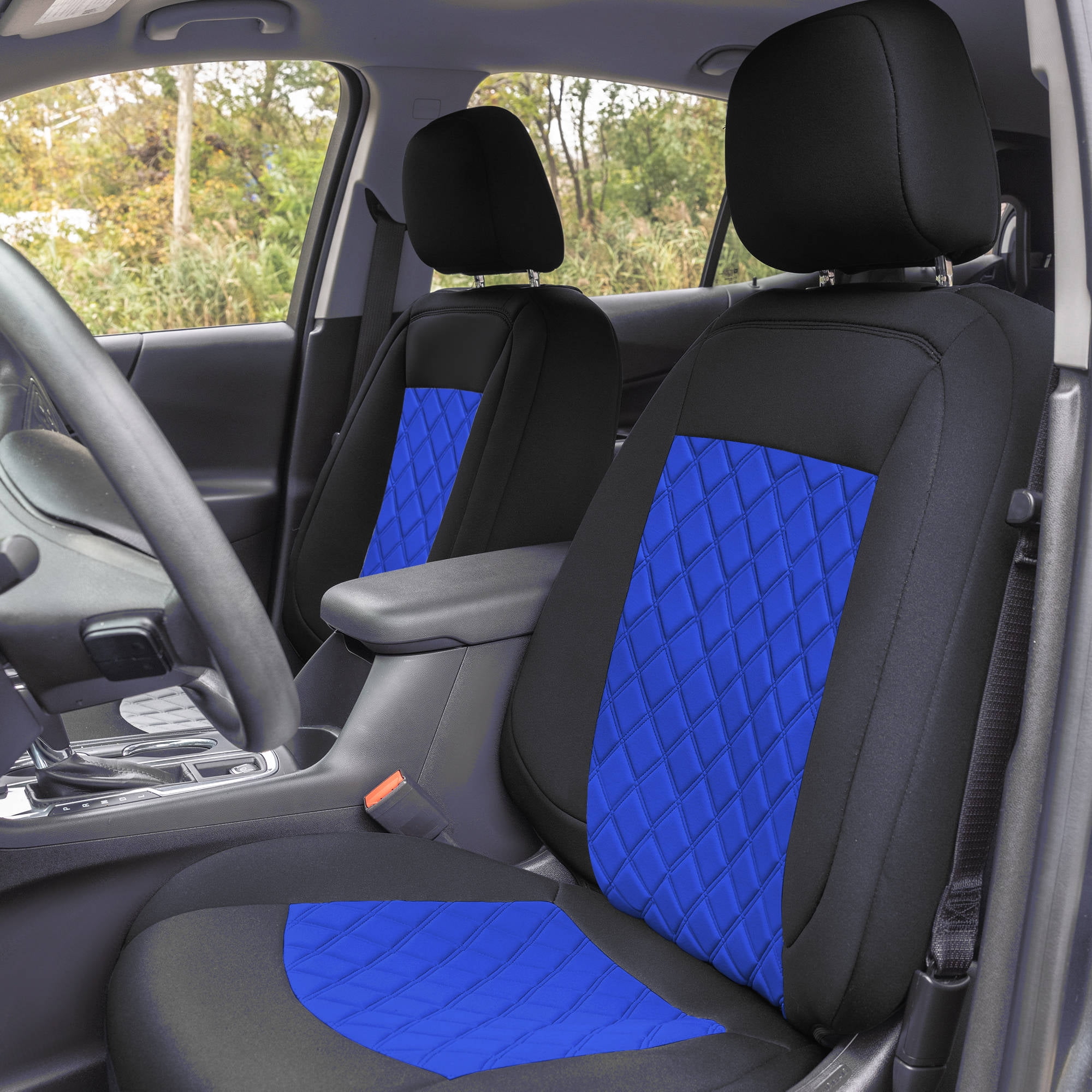 For Chevrolet Equinox 2018-2023 FH Group Neoprene Waterproof Custom Fit Car Seat Covers - Blue Front Set