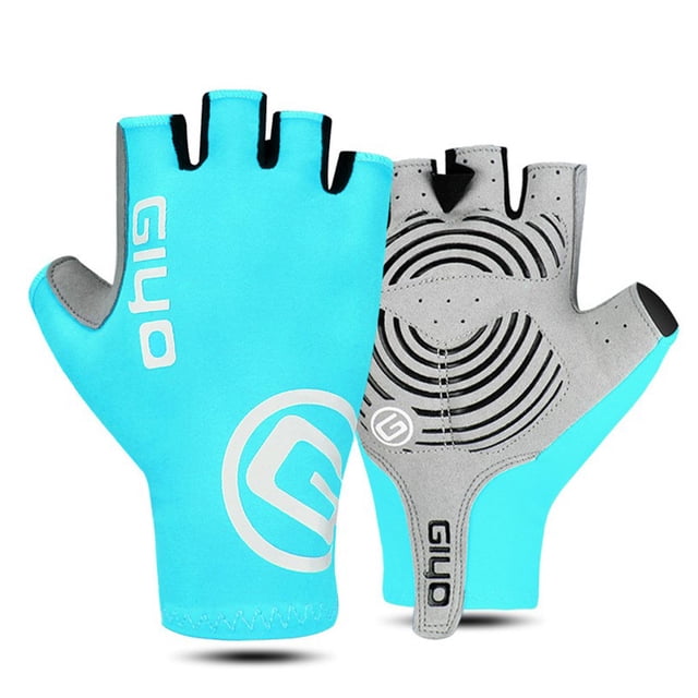 Eigraketly 1 par de medio guantes para senderismo, manoplas auxiliares de cuero PU para ciclismo, almohadilla antideslizante multiusos, suministros para Type2 NO2