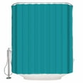 thumbnail image 2 of Teal Waterproof Fabric Shower Curtain, Turquoise Pure Teal Shower Curtain for Bathroom Curtains Bathtubs Hotel Washable Shower Curtains with 12 Hooks Stall 48x72in, 2 of 6