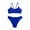 Blue, variant on LIUJUNSHOP Women's Solid Spaghetti Strap Bralette Bikini Set Two Piece Swimsuit