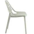 thumbnail image 3 of LeisureMod Modern Cornelia Tree Cut-Out Back Design Dining Chair, Solid Grey Set of 4, 3 of 8