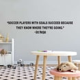 thumbnail image 3 of Children Players With Goals Succeed Inspiring Quote Wall Decal Decoration They Know Where They're Going Soccer Sport Quotes Lasts Years and Easily Removable - Size: 20 In(W) x 8 In(H), 3 of 5