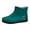 Green, variant on Women's Fashion Ankle B𝗈𝗈𝑡𝑠 S𝗅ip On Plastic Rain Shoes Wate𝗋proof Outdoor Casual Shoes Lightweight Non-S𝗅ip Booties So𝗅id Color Che𝗅sea Booties