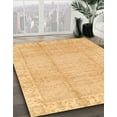 thumbnail image 3 of Ahgly Company Machine Washable Indoor Square Abstract Beer Orange Area Rugs, 3' Square, 3 of 7