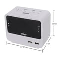 thumbnail image 2 of ahiya Digital Alarm Clock Radio FM Big LED Number Screen Adjustable Brightness Alarm Volume 3 Dimming Light Levels 24 Hours 2 Alarms 3A Battery Backup DC IN Small Compact For Desk Shelf Living Room, 2 of 7