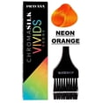 thumbnail image 3 of Pravana ChromaSilk VIVIDS NEONS Hair Color Shades with Silk & Keratin Amino Acids Dye (with Sleek Brush) Haircolor (NEON ORANGE), 3 of 3