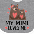 thumbnail image 4 of Inktastic My Mimi Loves Me Bear Boys or Girls Baby Bib, 4 of 4