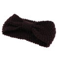 thumbnail image 3 of Estiramiento de Invierno Crochet Bow Warmer Ear Wide Knitted Headband Turban para Mujer - café, tal se describe Sunnimix Diadema de turbante de punto, 3 of 8