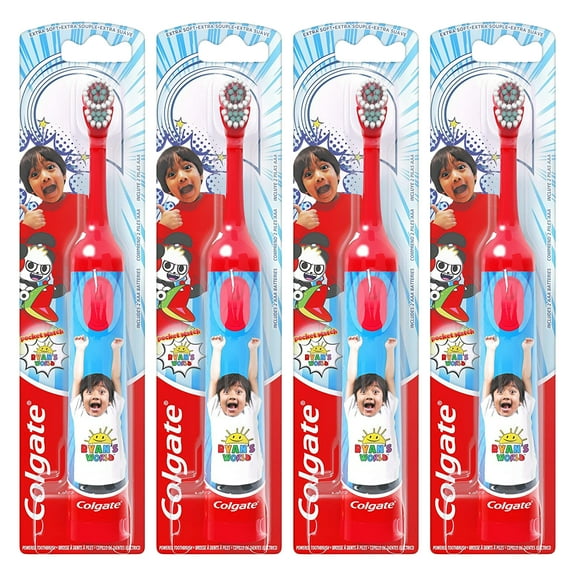 Pack of (4) Colgate Colgate Kids Battery Powered Toothbrush, Ryans World