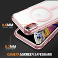 thumbnail image 6 of Magnetic for iPhone XR Case, [Compatible with MagSafe] [Full Camera Protection] [10FT Drop Protection] Non-Yellowing Shockproof Protective Slim Phone Case for iPhone XR,Pink, 6 of 7