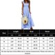 thumbnail image 2 of Flying Sleeve Bodycon Maxi Dress Low Cut Holidays Vacation Outfit (Azul XL) Tmvgtek Para estrenar, 2 of 2
