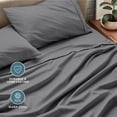 thumbnail image 6 of Bare Home 22" Extra Deep Pocket Sheet Set - Premium 1800 Collection - Ultra-Soft - Full, Gray, 6 of 9