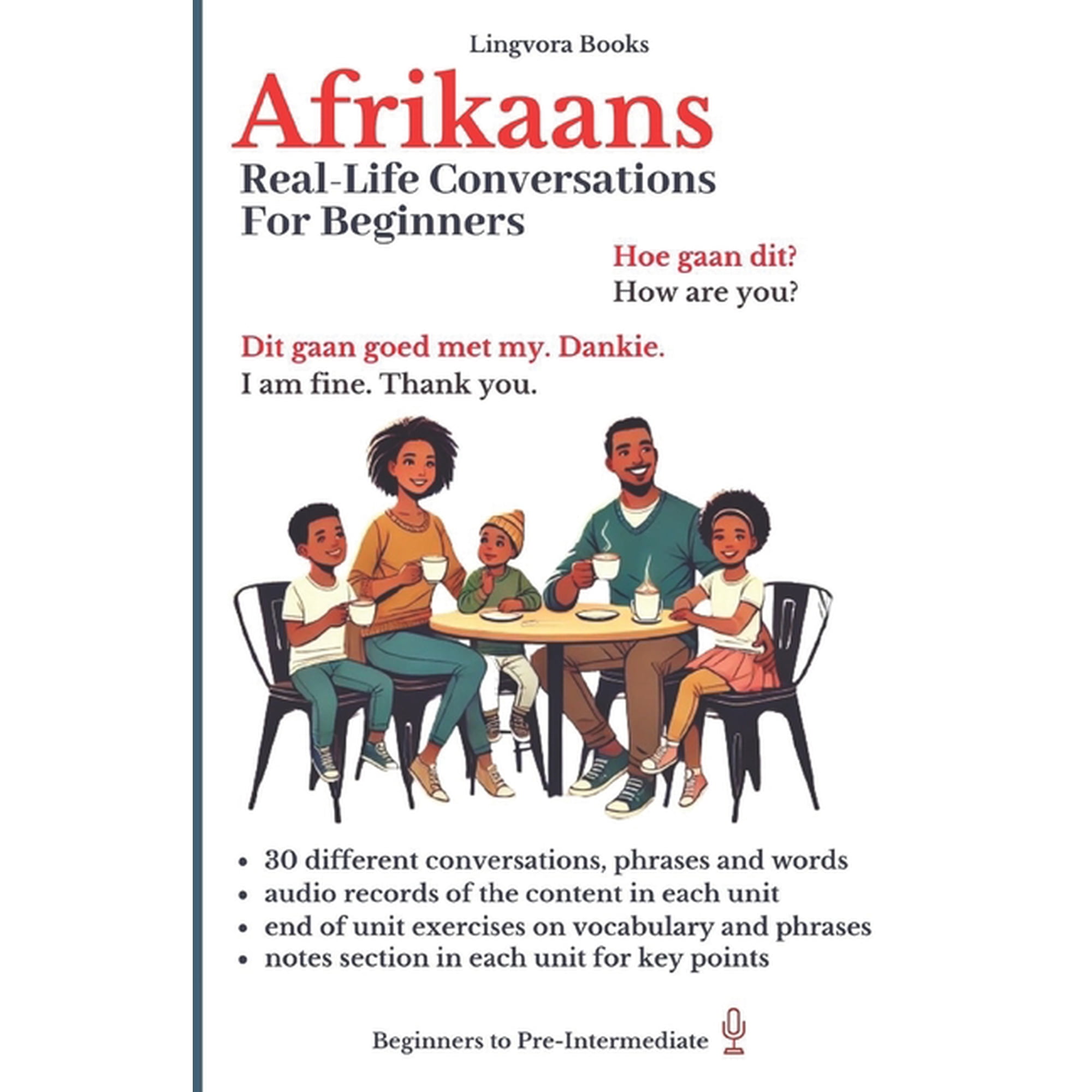 Afrikaans Language Course - Vocabulary, Afrikaans: Real-Life Conversations for Beginners (with audio), (Paperback)