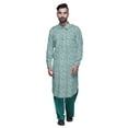 thumbnail image 2 of Atasi Kurta Punjabi Pyjama pour Hommes Ensemble Kurta Pyjama Imprimé Décontracté, 2 of 5