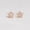 Rose Gold, variant on Silvermist Jewelry Sugar Snow Stud Earrings 18K White Gold over 925 Sterling Silver | Everyday Jewelry for Women, Birthday Gift for Her