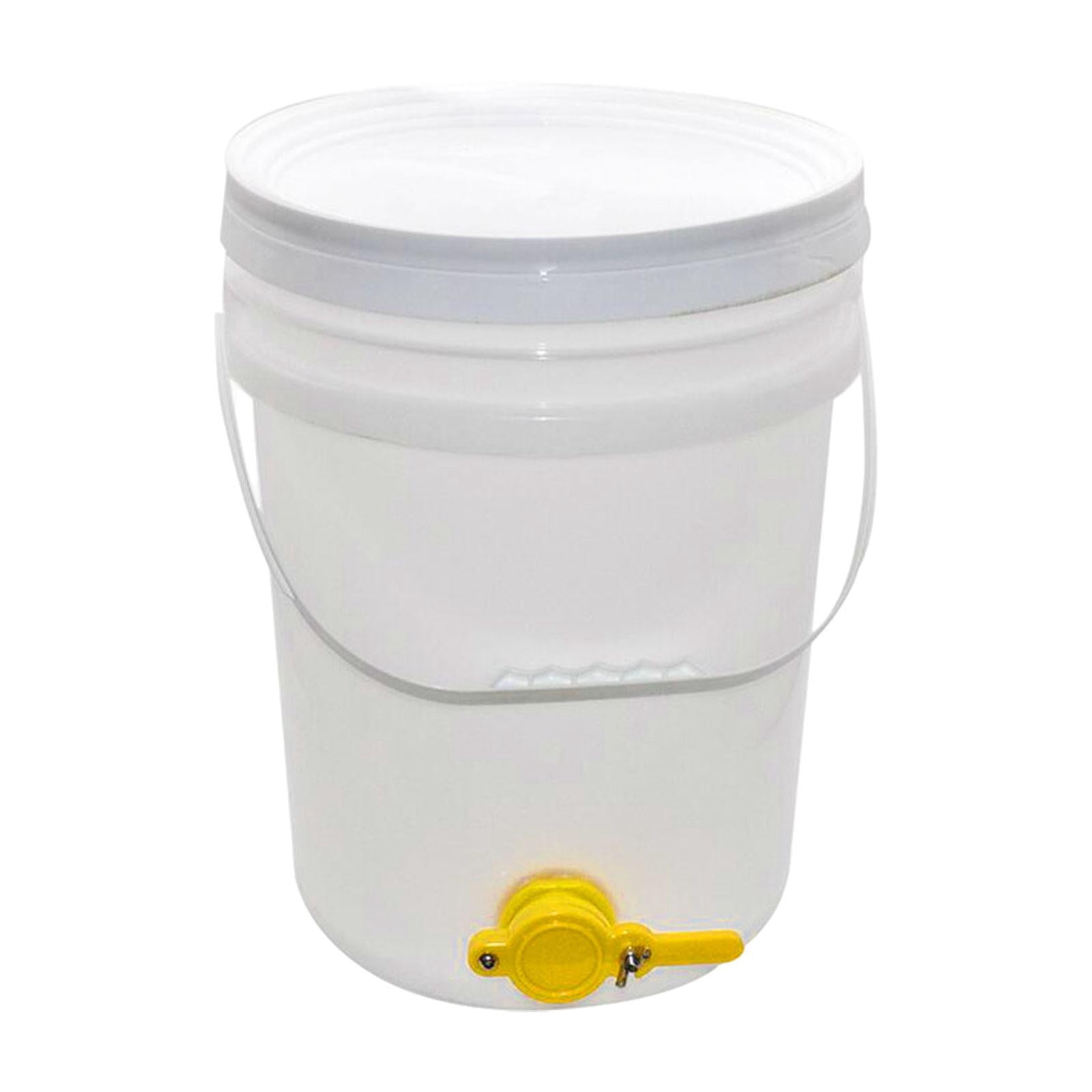Fiocias Honey Bucket, Honey Extractor Equipment, Syrup Dispenser, Portable, Lightweight, 20L