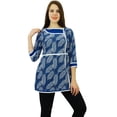 thumbnail image 5 of Phagun Kurta Décontractée pour Femmes, Haut à Manches 3/4, Kurti Court en Coton, 5 of 5