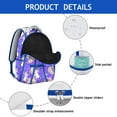 thumbnail image 4 of Compact Travel Backpack with Magical Unicorn Rainbow Aesthetic, 4 of 6