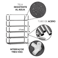thumbnail image 3 of Zapatera de 5 Niveles Multifuncional | Estante para Zapatos | Almacenamiento de Calzado de Acero Inoxidable | Closet Organizador para Tenis | Tela Impermeable, 3 of 5