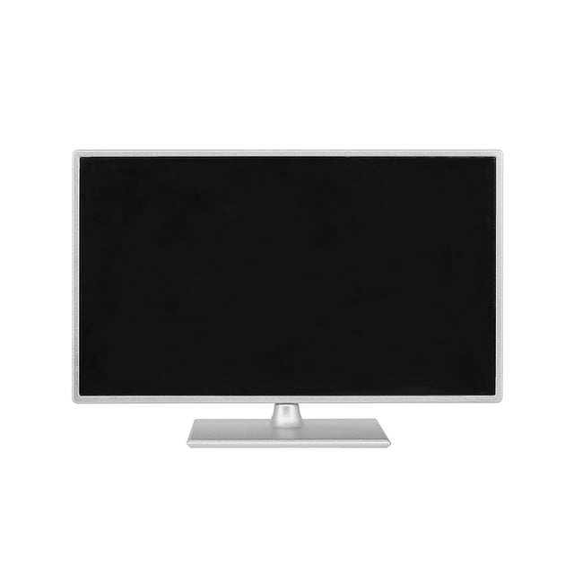 Ounissouiy Televisión de pantalla ancha en miniatura, TV LCD, muebles antiarañazos, juguetes para juego de imitación, Control remoto, Kits de construcción modelo Plata