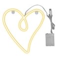 thumbnail image 1 of LED Neon Lamp, Dual Power Supply 50000H Heart Neon Light Retro IP45 Waterproof PVC  For Party Decoration Warm Light, 1 of 8