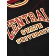 thumbnail image 3 of AACA Central State University Marauders Mens Heavyweight Fleece Crewneck Sweatshirt 16oz Retro 90s HBCU Varsity Style, Black, 3 of 7
