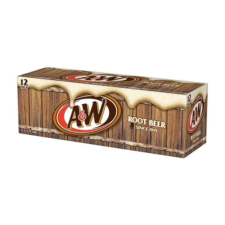 A&W Root Beer Soda Pop, Classic American Flavor, Caffeine A&W Root Beer Soda Pop, Classic American Flavor, Caffeine