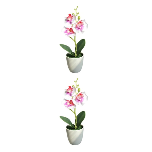 Planta artificial Amigable con mascotas Wosthever 2Conjunto Blanco + Morado
