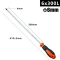 12Inch Long Slotted Cross Screwdriver Screwdriver with Rubber Handle Herramientas Ferramentas Multimeter Multitool Detector (Cross Screwdriver)