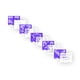 thumbnail image 3 of Papel Picado Religioso | Guirnaldas | Enramado | 5 tiras de 5 metros | diseño de semana santa blanco y morado con colores vibrantes | decoración de plastico picado, 3 of 6