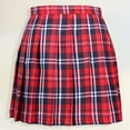 thumbnail image 2 of Women's Summer Skirts Women High Waist Pleated Cosplay Tennis Skirts Thanksgiving Day Christmas Red XL, 2 of 3