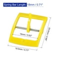 thumbnail image 2 of Uxcell Watch Strap Clasp Replacement Plastic Buckle for 16mm Width Watch Bands Yellow 2 Pack, 2 of 5