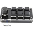 thumbnail image 3 of mini Clavier de Jeu Mécanique à une Main, Clavier USB Personnalisé à 6 Touches avec Bouton, Raccourci programmable, 3 of 4