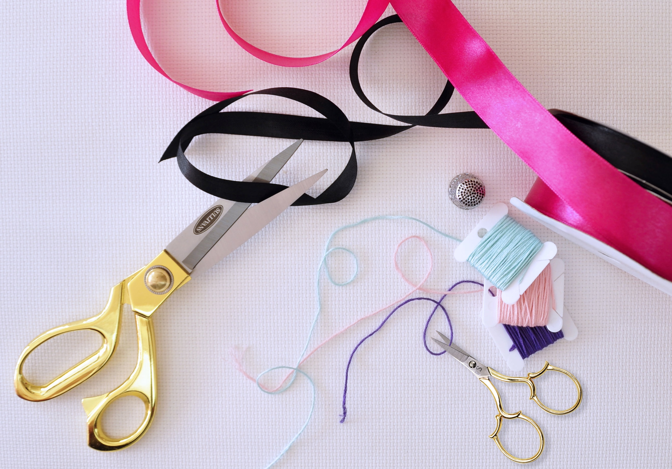 Gold Handle Scissor Set, 8" and 4"