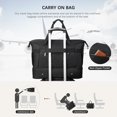 thumbnail image 5 of Weekender Bags for Women Carry On Bag Travel Duffel Overnight Duffle Bag with Shoe Compartment 2Pcs Set, 5 of 7